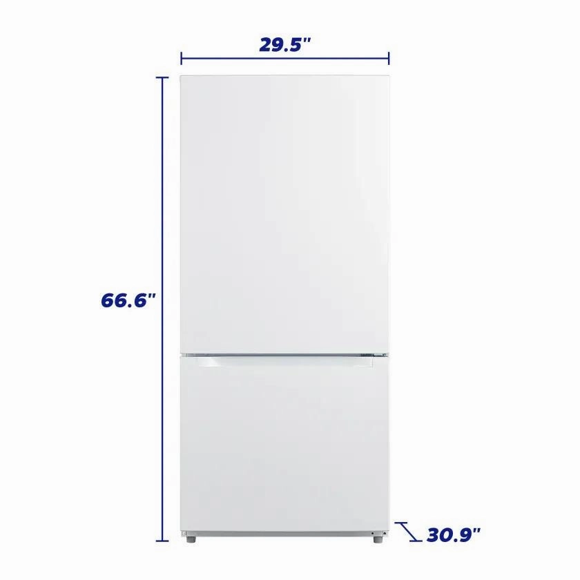 Element Appliance ERBM19CBW Element 18.7 Cu. Ft. Bottom Freezer Refrigerator - White