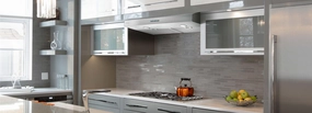 Elica EAL330W1 Allasio 30" Wt Led Ventilation Range Hoods high suction kitchen exhaust hood