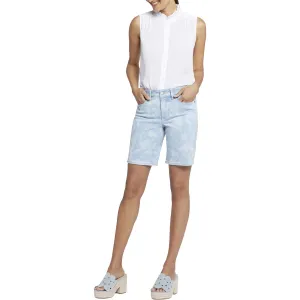 Ella Womens Printed Denim Denim Shorts
