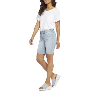 Ella Womens Slit Denim Denim Shorts