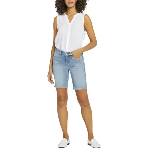Ella Womens Slit Denim Denim Shorts