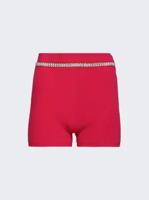Embellished Knit Shorts