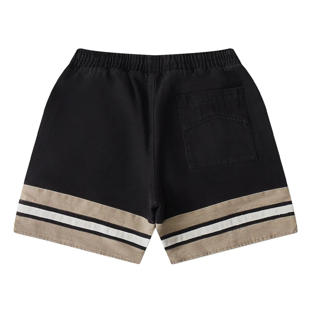 Embroidered Logo Shorts 'Black Khaki'