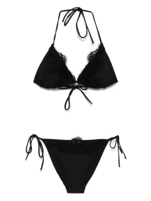 Ermanno Scervino Women's Lace-Trim Bikini Set