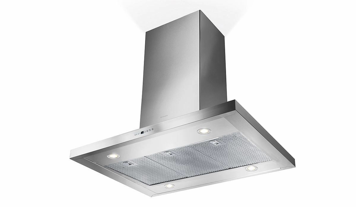 Faber BELAIS36SS600B 36" T-Shape Chimney Island Hood
