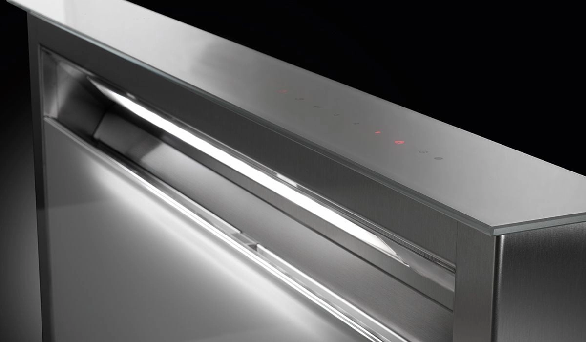 Faber SCLX3015SSNBB 30" Downdraft Gray Glass Hood Ventilation Range Hoods high suction kitchen exhaust hood