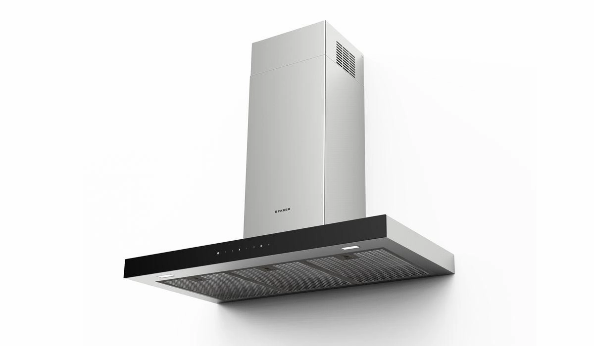 Faber STGL30SSV 30" T-Shape Chimney Wall Hood With Variable Air Management