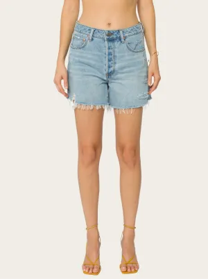 Fargo Cut Off Shorts In Blue