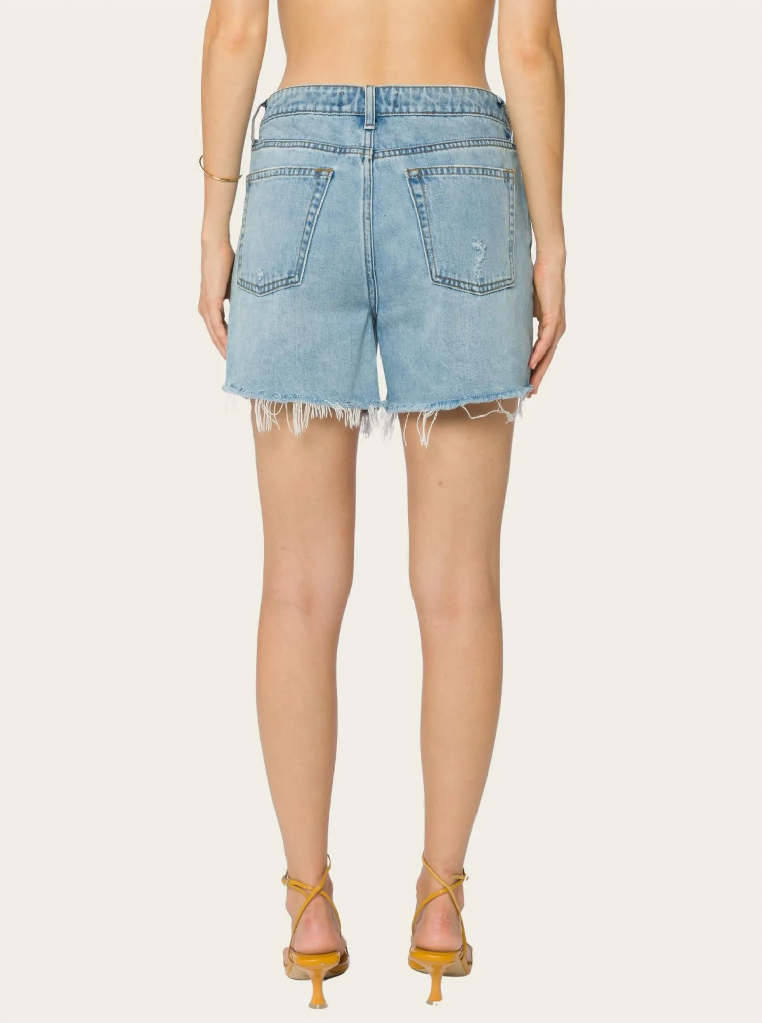 Fargo Cut Off Shorts In Blue