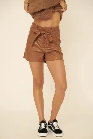 FASHNZFAB Faux leather shorts