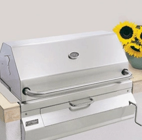 Fire Magic 12SC01CA Fire Magic Legacy Charcoal 24" Built-In Grill With Smoker Hood Barbeque Grills,outdoor bbq grill