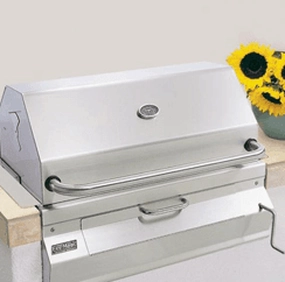 Fire Magic 12SC01CA Fire Magic Legacy Charcoal 24" Built-In Grill With Smoker Hood Charcoal Barbeque Grills,charcoal bbq smoker