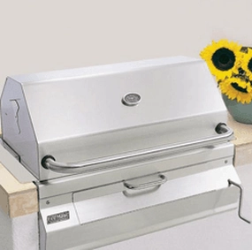 Fire Magic 14SC01CA Fire Magic Legacy Charcoal 30" Built-In Grill With Smoker Hood Charcoal Barbeque Grills,charcoal bbq smoker
