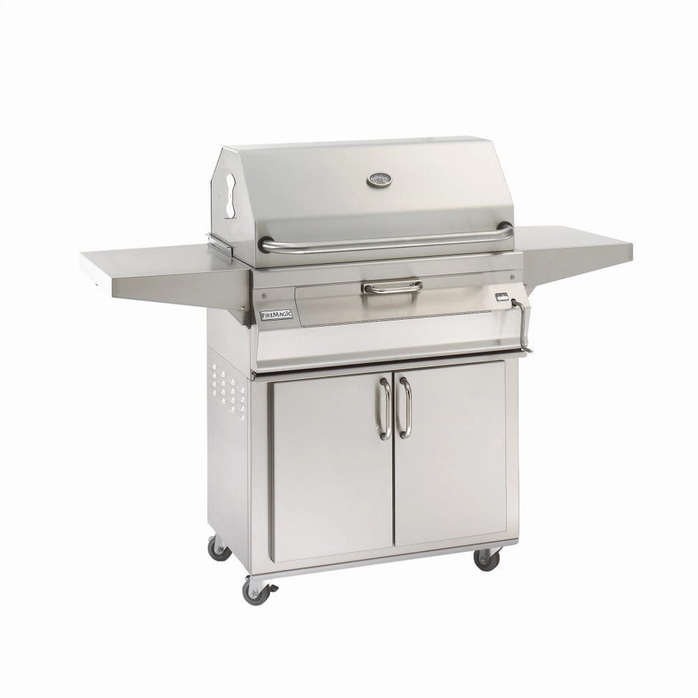 Fire Magic 22SC01C61 24" Portable Charcoal Grill Charcoal Barbeque Grills,charcoal bbq smoker