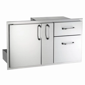 Fire Magic 33816S Access Door/Drawer Combo (With Platter Storage & Double Drawer) Storage,outdoor grill storage cabinet