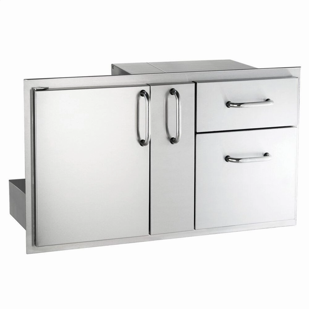 Fire Magic 33816S Access Door/Drawer Combo (With Platter Storage & Double Drawer) Barbeque Grill Accessories,grill tool set