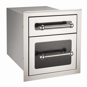 Fire Magic 53802HSC Black Diamond Double Drawer Storage,outdoor grill storage cabinet