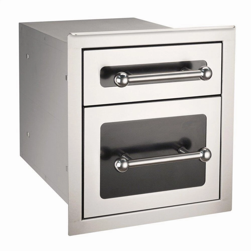 Fire Magic 53802HSC Black Diamond Double Drawer Storage,outdoor grill storage cabinet