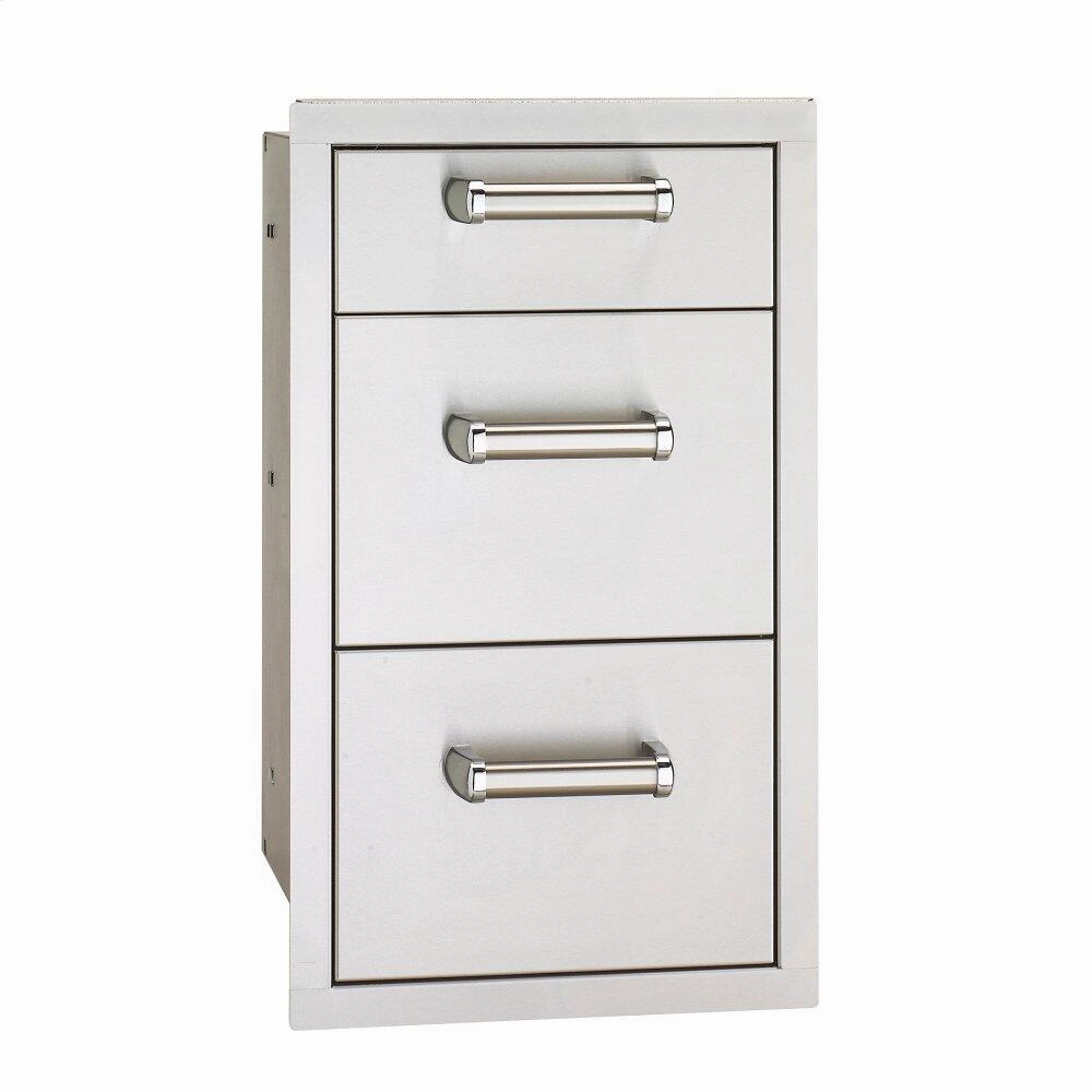 Fire Magic 53803SC Triple Drawer Storage,outdoor grill storage cabinet