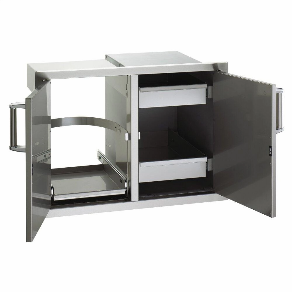 Fire Magic 53930SC12 Double Doors With Trash Tray & Dual Drawers Barbeque Grill Accessories,grill tool set