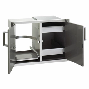 Fire Magic 53930SC12 Double Doors With Trash Tray & Dual Drawers Barbeque Grill Accessories,grill tool set