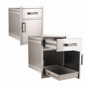 Fire Magic 54018S Medium Pantry Door/Drawer Combo Storage,outdoor grill storage cabinet