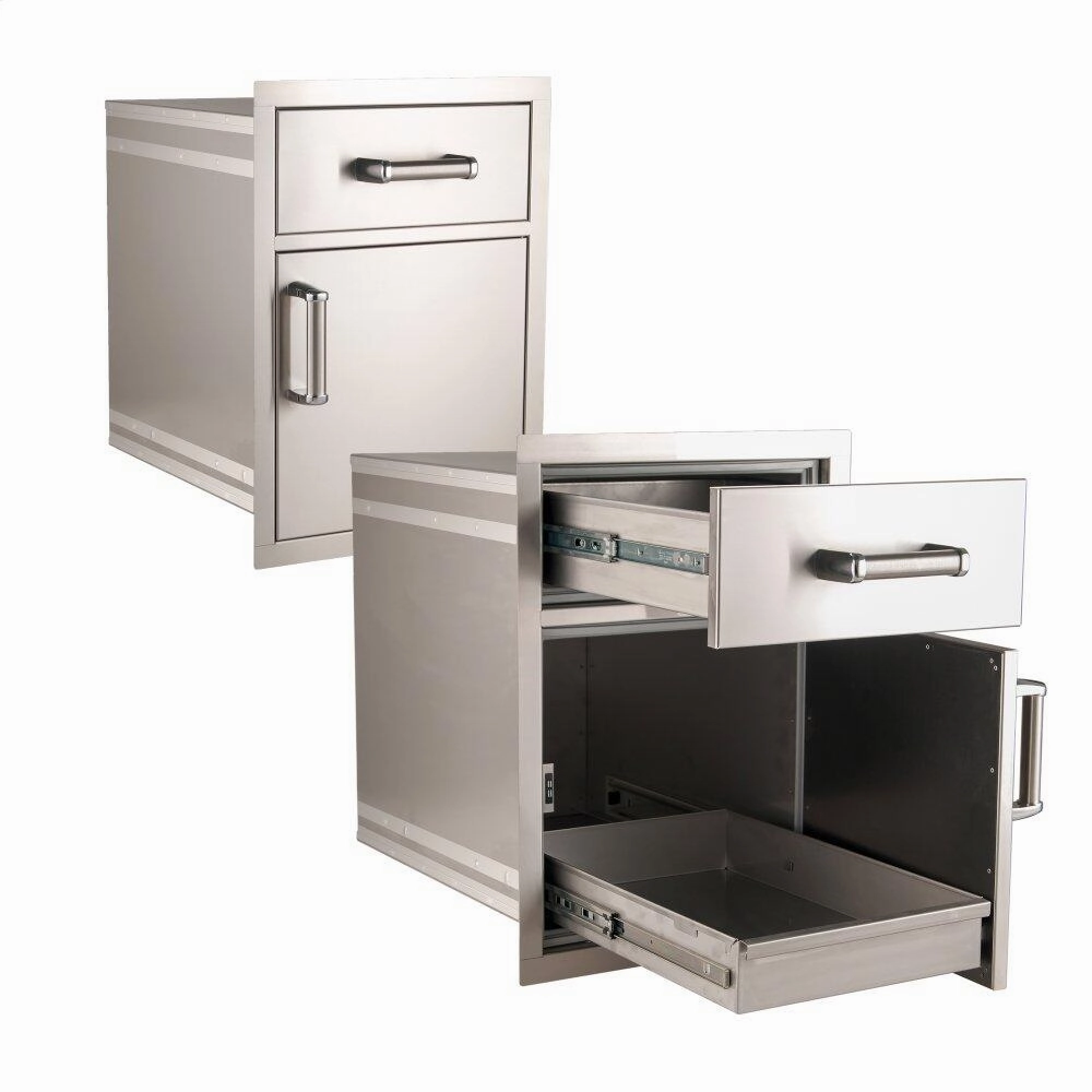 Fire Magic 54018S Medium Pantry Door/Drawer Combo Storage,outdoor grill storage cabinet