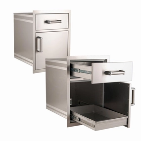 Fire Magic 54018S Medium Pantry Door/Drawer Combo Barbeque Grill Accessories,grill tool set