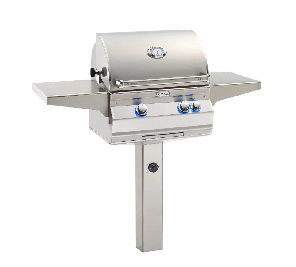 Fire Magic A430S8EANG6 Aurora A430S 24" In-Ground Post Mount Grill Barbeque Grills,outdoor bbq grill