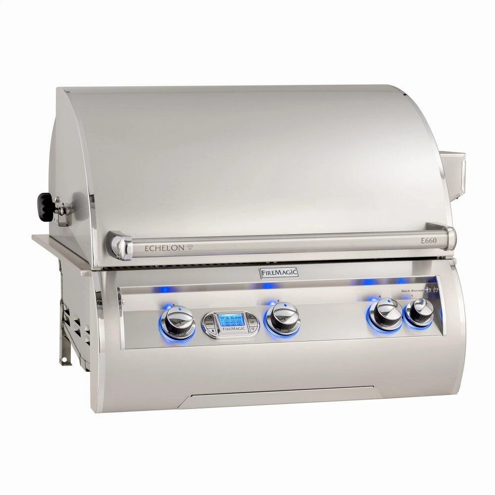 Fire Magic E660I8E1N Echelon E660I Built-In Grill With Digital Thermometer Natural Gas Barbeque Grills,natural gas outdoor grill