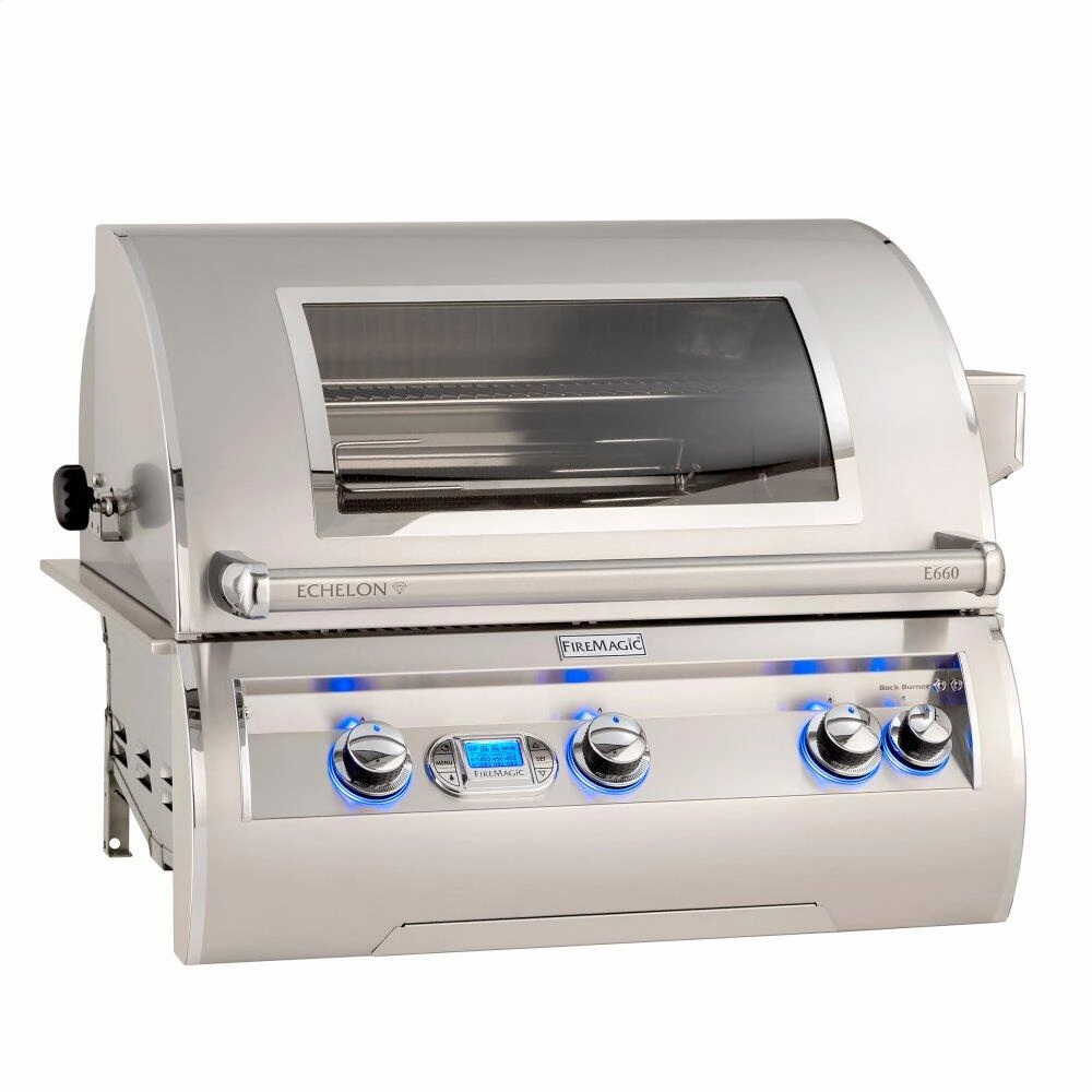 Fire Magic E660I8E1NW Echelon E660I Built-In Grill With Digital Thermometer And Window Natural Gas Barbeque Grills,natural gas outdoor grill