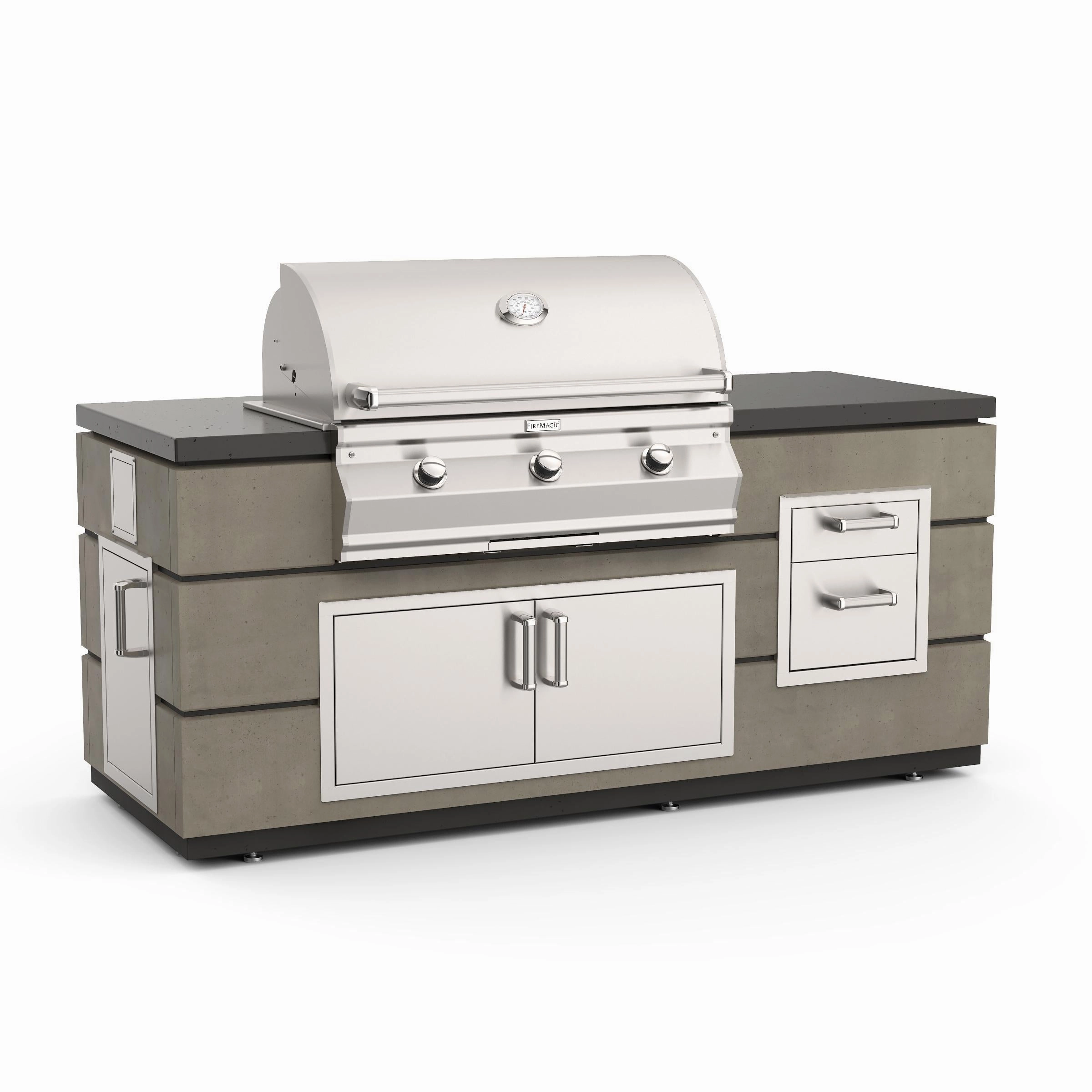 Fire Magic ID650SMD82BA Choice 650 Contemporary Island Components sold separately Islands,bbq grill island kit
