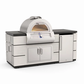 Fire Magic ID660WAR77BA Contemporary Pre-Fab Pizza Oven Island Components Sold Separately Islands,bbq grill island kit