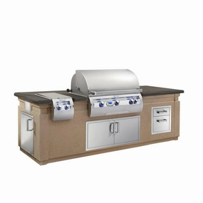 Fire Magic ID790CBD108SM Island System With Double Drawer ISLAND AND GRILL COMPONENTS SOLD SEPARATELY Islands,bbq grill island kit