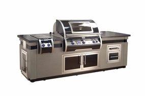 Fire Magic IH790SMD108BA Echelon Black Diamond Gfrc Island Ih790-Smd-108Ba W/ Double Drawer GRILL COMPONENTS SOLD SEPARATELY Islands,bbq grill island kit