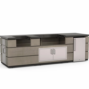 Fire Magic IP79SMR115BA Contemporary 115 Inch Island Bundle Islands,bbq grill island kit