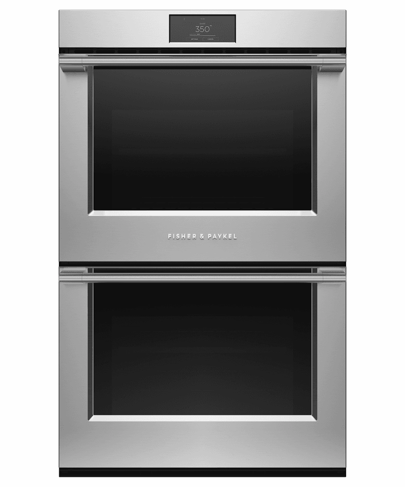 Fisher & Paykel OB30DPPTX1 Double Oven, 30", 8.2 Cu Ft, 17 Function, Self-Cleaning Wall Ovens oven with smart temperature control