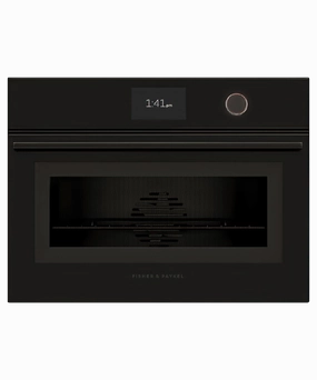 Fisher & Paykel OM24NMTDB1 Combination Microwave Speed Oven, 24", 22 Function Wall Ovens convection wall oven with steam assist