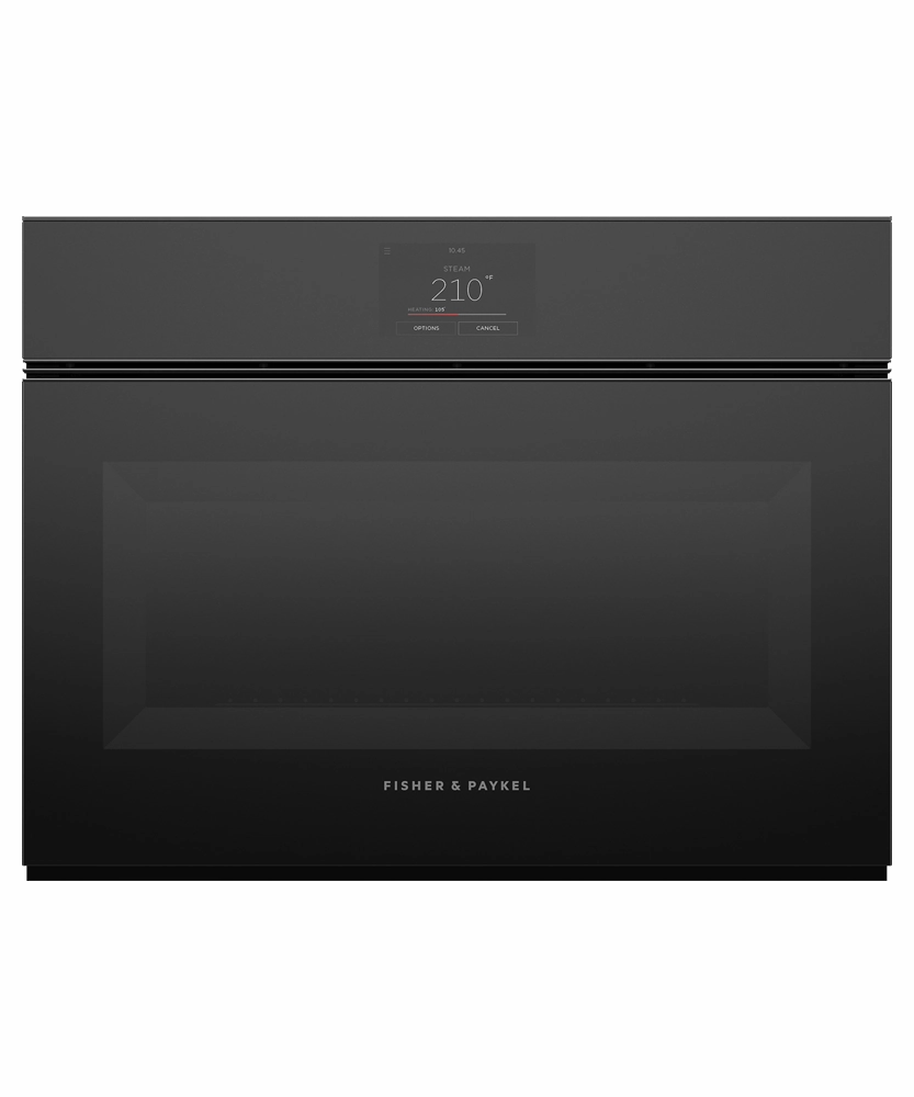 Fisher & Paykel OS24NMTNB1 Combination Steam Oven, 24", 23 Function Wall Ovens convection wall oven with steam assist