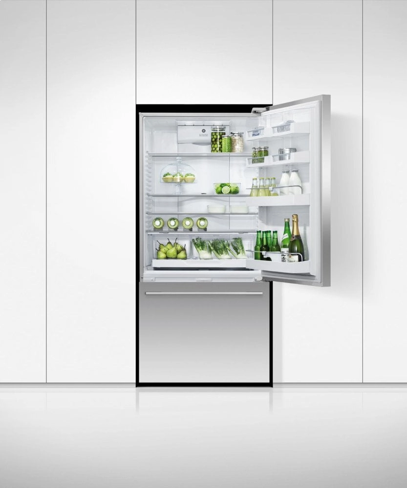 Fisher & Paykel RF170WDRUX5N Freestanding Refrigerator Freezer, 32", 17.1 Cu Ft, Ice & Water
