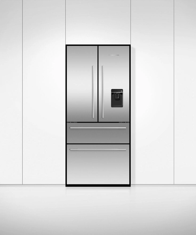 Fisher & Paykel RF172GDUX1 Freestanding French Door Refrigerator Freezer, 32", 16.9 Cu Ft, Ice & Water