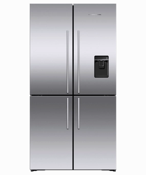 Fisher & Paykel RF203QDUVX1 Freestanding Quad Door Refrigerator Freezer, 36", 18.9 Cu Ft, Ice & Water Freestanding Refrigerators freestanding fridge freezer combo