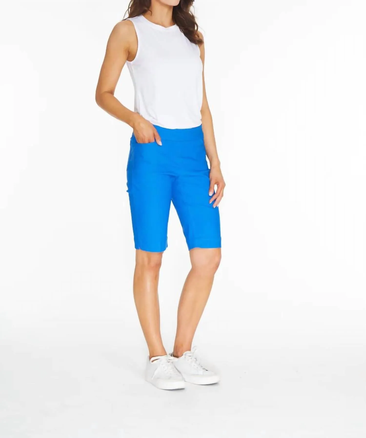 Focus On You Walking Shorts In Lagoon