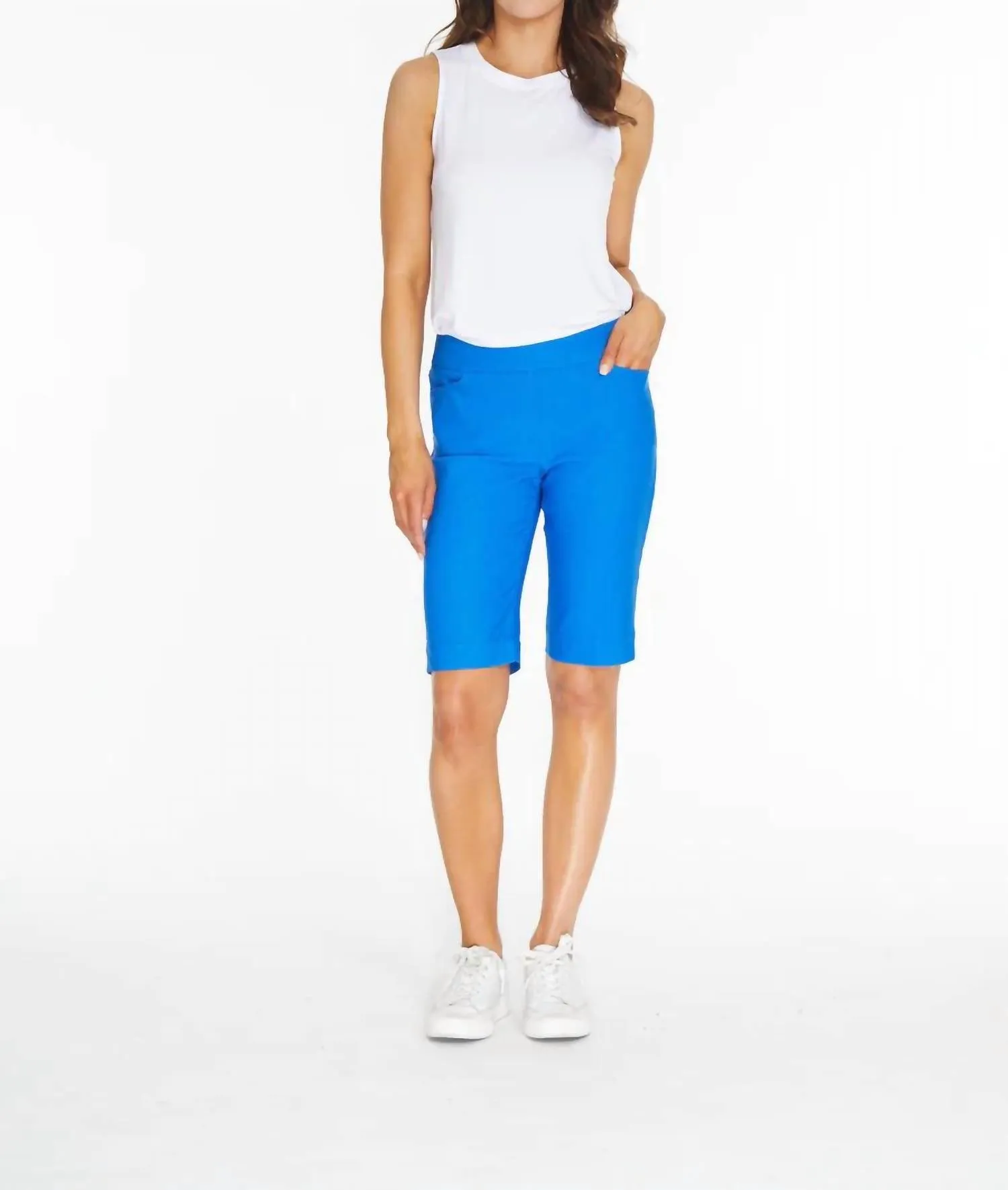 Focus On You Walking Shorts In Lagoon