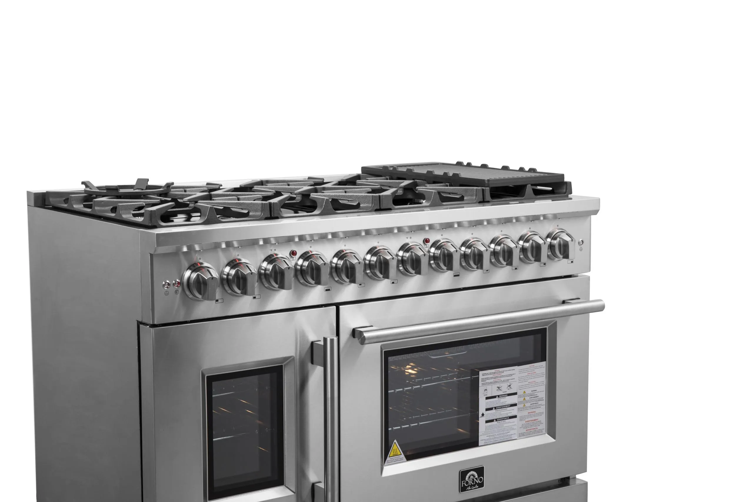Forno FFSGS632548 Forno Massimo 48" Freestanding French Door Dual Fuel Range