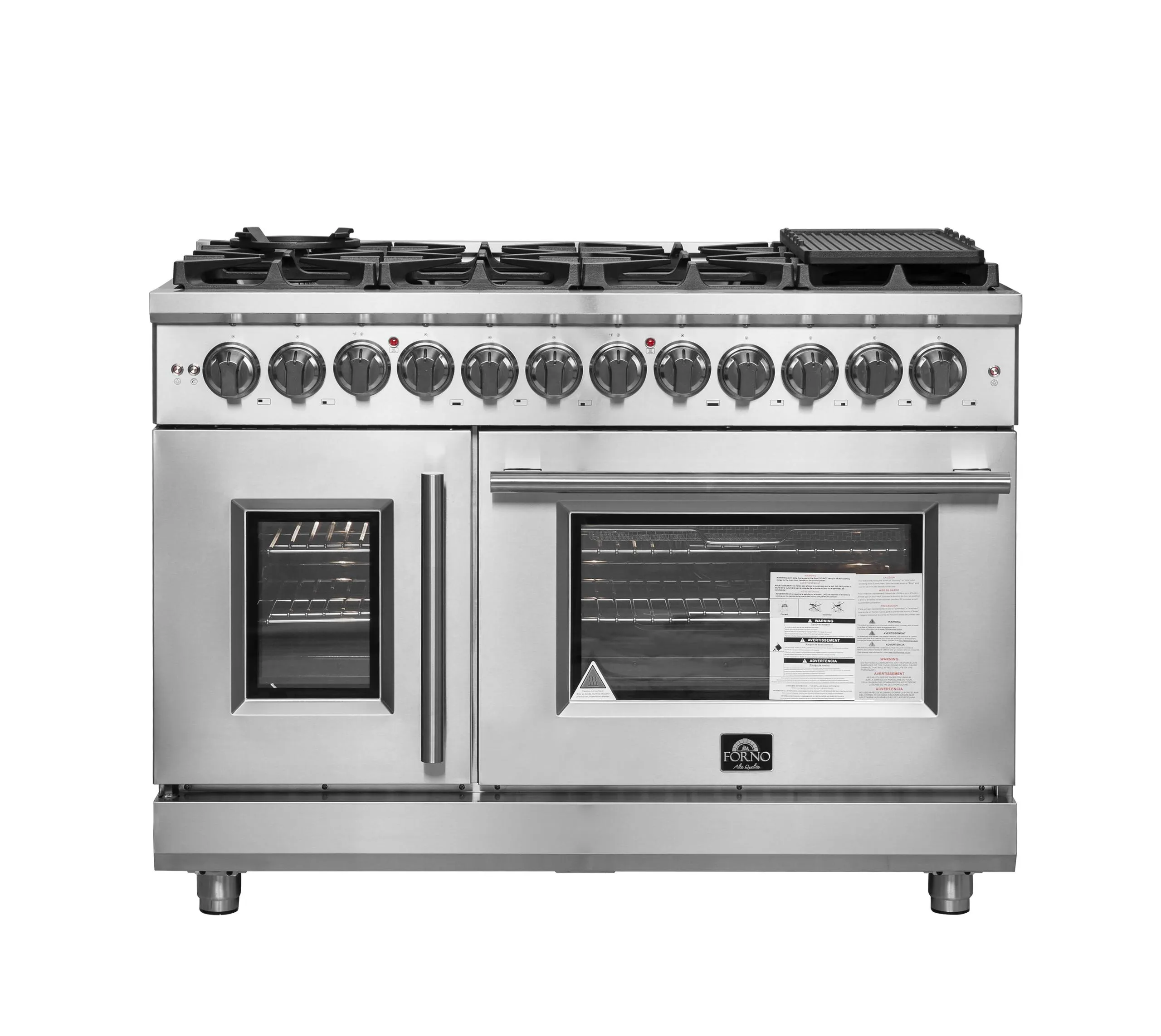 Forno FFSGS632548 Forno Massimo 48" Freestanding French Door Dual Fuel Range Freestanding Ranges freestanding dual fuel range 30 inch