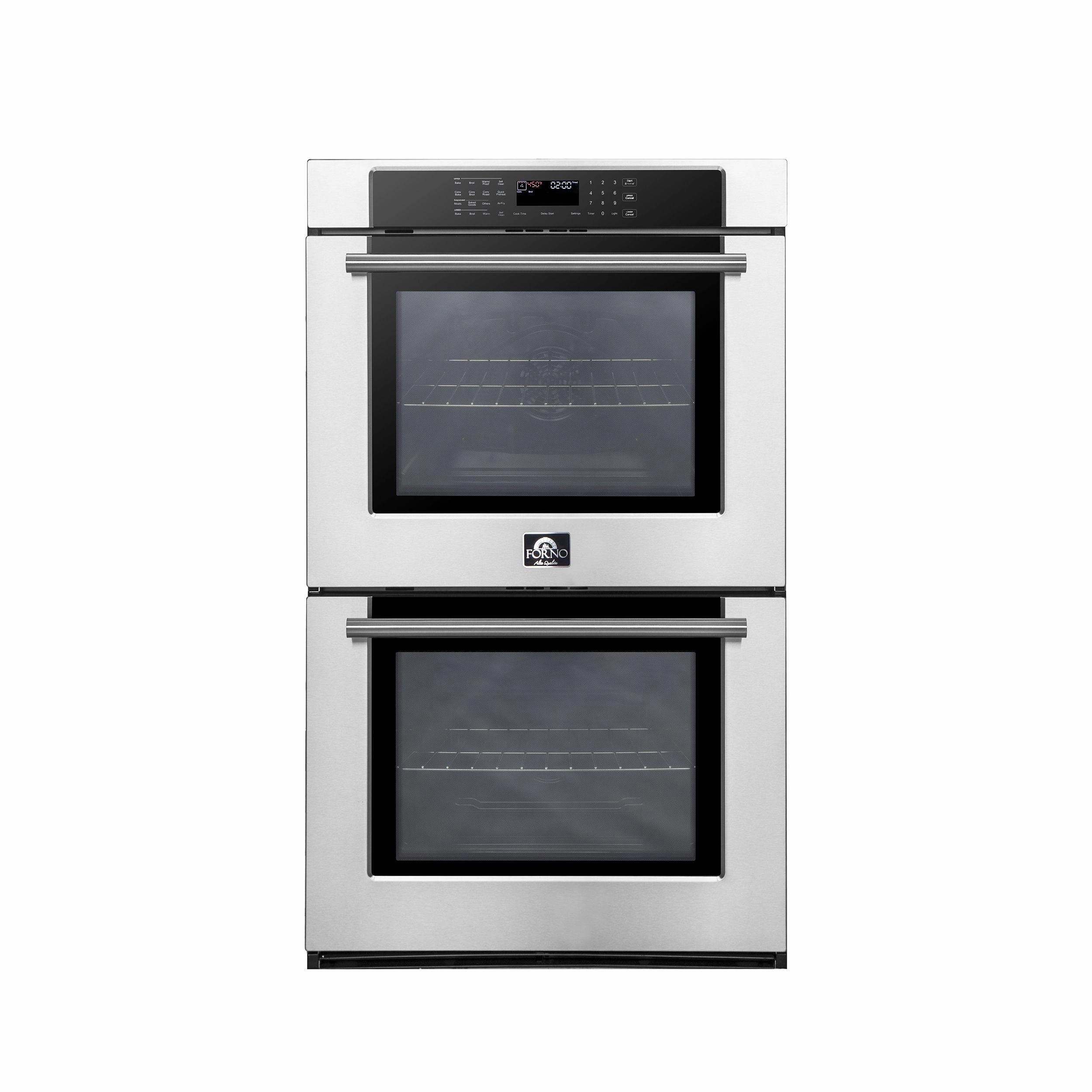 Forno FBOEL136530 Forno 30" Built-In Double Wall Oven Wall Ovens convection wall oven with steam assist