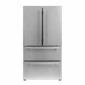 Forno FFRBI182036SB Forno Moena 36" French Door 19.2 Cu.Ft. Stainless Steel Refrigerator Freestanding Refrigerators freestanding fridge freezer combo