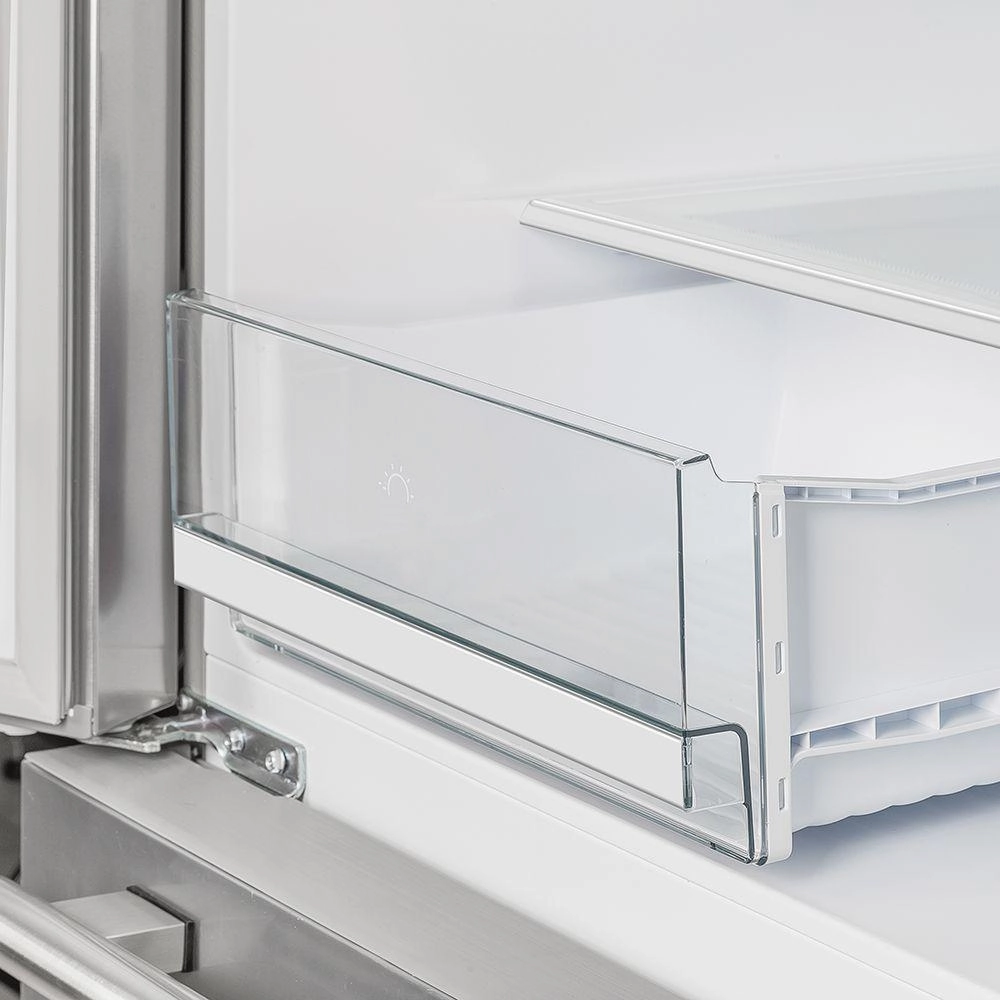 Forno FFRBI182040SG Forno Moena 36" French Door 19.2 Cu.Ft. Stainless Steel Refrigerator With Grill Trim