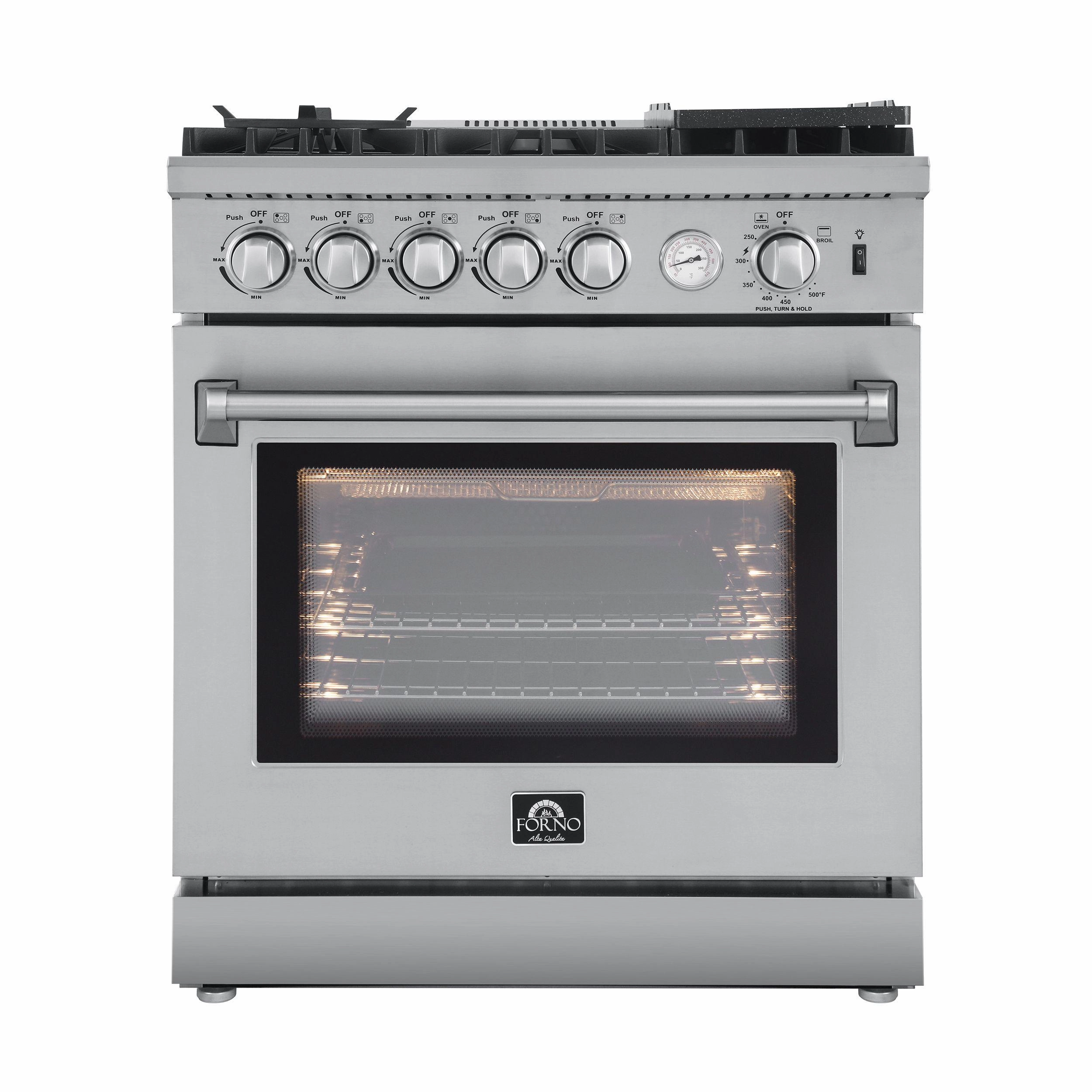 Forno FFSGS627630 Lazio 30" Freestanding Gas Range Freestanding Ranges freestanding dual fuel range 30 inch